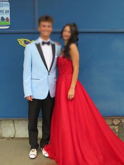 Sherri Hill Red Size 4 Quinceanera Floor Length Prom Ball gown on Queenly