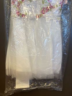 Mary's White Size 6 50 Off Straight Lace Tulle A-line Dress on Queenly