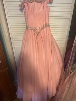 Dandanli Pink Size 14 70 Off Girls Size Prom Ball gown on Queenly