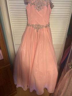 Dandanli Pink Size 14 70 Off Girls Size Prom Ball gown on Queenly