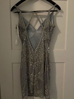Primavera Silver Size 2 50 Off Gala Prom Cocktail Dress on Queenly