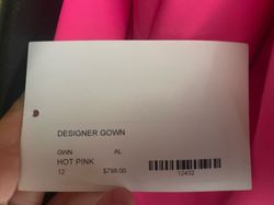 Ashley Lauren Pink Size 12 Floor Length 50 Off Black Tie Straight Dress on Queenly