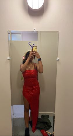 Windsor Red Size 4 Side slit Dress on Queenly