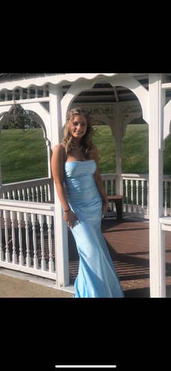 Jessica Angel Blue Size 4 50 Off Medium Height Prom Floor Length Mermaid Dress on Queenly