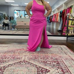 Ashley Lauren Pink Size 20 Pageant Floor Length Prom Train Dress on Queenly