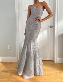 Gray Size 0 Mermaid Dress on Queenly