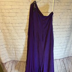 Marchesa Notte Purple Size 8 Free Shipping Tulle Floor Length Straight Dress on Queenly