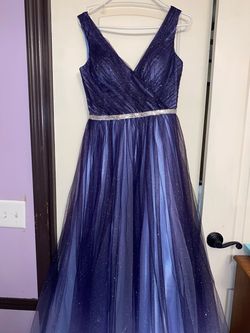 Cinderella Divine Purple Size 8 Black Tie Ball gown on Queenly
