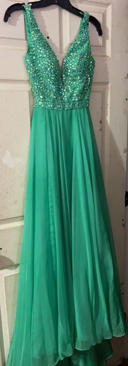 Sherri Hill Green Size 00 Prom Floor Length Straight Dress on Queenly