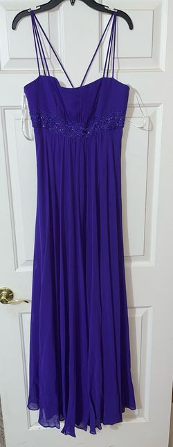 David's Bridal Purple Size 2 70 Off 50 Off Floor Length Straight Dress on Queenly