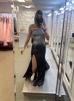 Sherri Hill Black Size 0 Prom Floor Length Side Slit Train Dress on Queenly