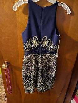 Ellie Wilde Blue Size 00 Homecoming 50 Off Pageant Midi Cocktail Dress on Queenly