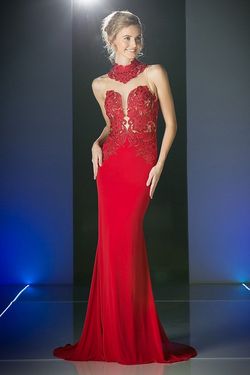Style -1 Red Size 6 Straight Dress on Queenly