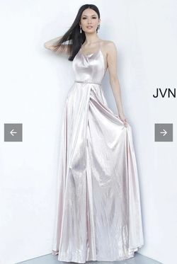 Jovani Pink Size 2 Black Tie A-line Dress on Queenly