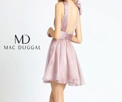 Mac Duggal Pink Size 0 Black Tie A-line Dress on Queenly