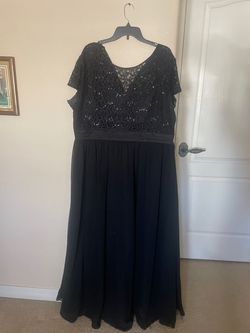 Black Size 20 A-line Dress on Queenly