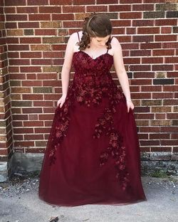 Nina Canacci Red Size 18 Prom Black Tie Ball gown on Queenly