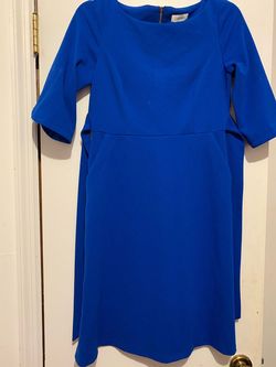 Calvin Klein Blue Size 4 Pockets Medium Height Cocktail Dress on Queenly