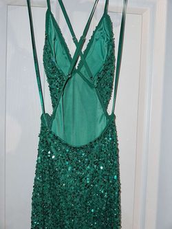 Scala Green Size 0 Black Tie Floor Length Straight Dress on Queenly