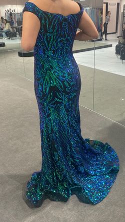 Multicolor Size 12 Mermaid Dress on Queenly