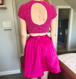 Sherri Hill Pink Size 4 Summer Euphoria Lace Cocktail Dress on Queenly