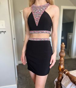 MoriLee Black Size 6 Midi Prom Cocktail Dress on Queenly
