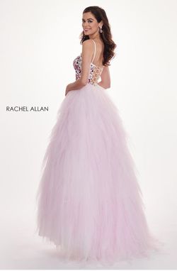 Rachel Allen Pink Size 14 Black Tie Tulle Ball gown on Queenly