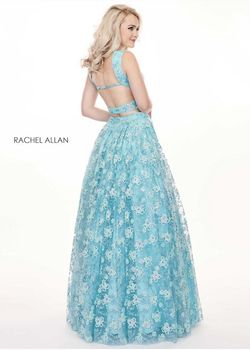 Rachel Allan Blue Size 6 50 Off Black Tie Floor Length Ball gown on Queenly