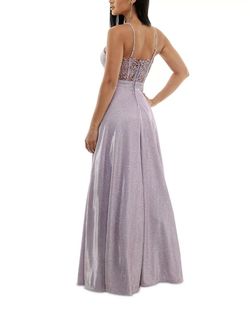 Macy's Purple Size 4 Lavender Military A-line Dress on Queenly