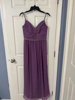 David's Bridal Purple Size 6 Military 50 Off Short Height Straight Dress on Queenly