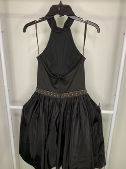 Sherri Hill Black Size 4 Midi Pageant Cocktail Dress on Queenly