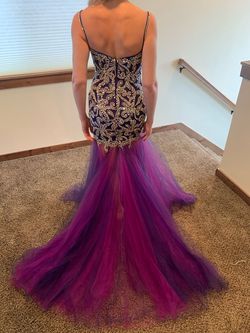 Mac Duggal Purple Size 2 70 Off Mermaid Dress on Queenly