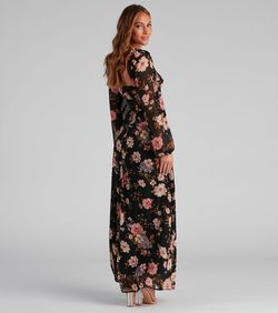Style 05101-2215 Windsor Black Size 8 Padded Tulle Side slit Dress on Queenly