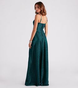 Style 05002-3219 Windsor Green Size 10 Jersey Bridesmaid Black Tie Pockets Side slit Dress on Queenly