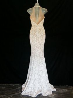 Style custom Jessica Angel White Size 4 Pageant 50 Off Straight Dress on Queenly