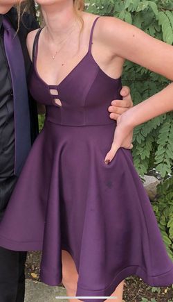 Speechless Purple Size 2 Floor Length A-line Dress on Queenly