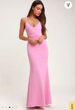 Lulus Pink Size 0 Prom Floor Length Sorority 50 Off Mermaid Dress on Queenly