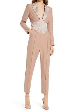Lavish Alice Pink Size 4 Floor Length Pageant Jumpsuit Dress on Queenly