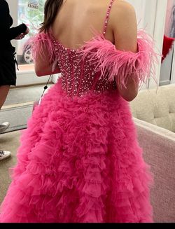 Sherri Hill Pink Size 2 Sequined Sequin Embroidery A-line Dress on Queenly