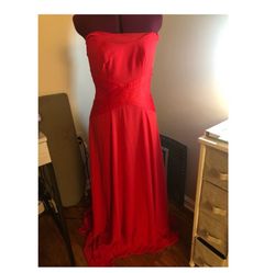 David's Bridal Red Size 4 Military A-line Dress on Queenly