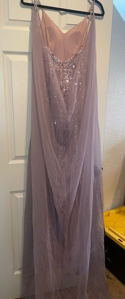 Windsor Purple Size 0 Cape Mermaid Dress on Queenly