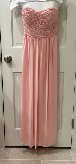 Donna Morgan Pink Size 2 Military Strapless Straight Dress on Queenly