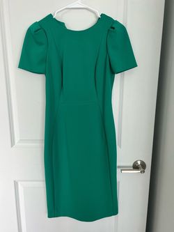 Calvin Klein Green Size 2 Midi Free Shipping Cocktail Dress on Queenly