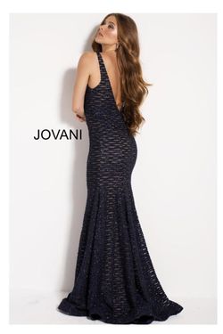 Style 59631 Jovani Blue Size 16 Tall Height Straight Dress on Queenly