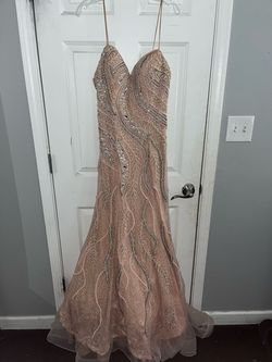 Terani Couture Pink Size 10 Free Shipping 50 Off Mermaid Dress on Queenly