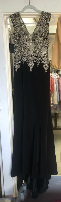 Sherri Hill Black Tie Size 2 Floor Length Straight Dress on Queenly