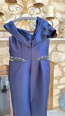Terani Couture Blue Size 16 Midi 50 Off Cocktail Dress on Queenly