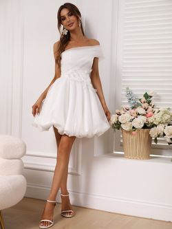 Style FSWD8003 Faeriesty White Size 16 Bachelorette Tall Height Plus Size Cocktail Dress on Queenly