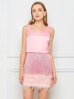 Style YLWD0488 Faeriesty Pink Size 0 Tall Height Cocktail Dress on Queenly
