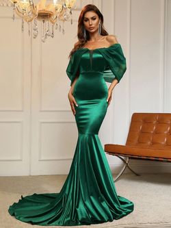Style FSWD8019 Faeriesty Green Size 0 Jersey Polyester Straight Dress on Queenly
